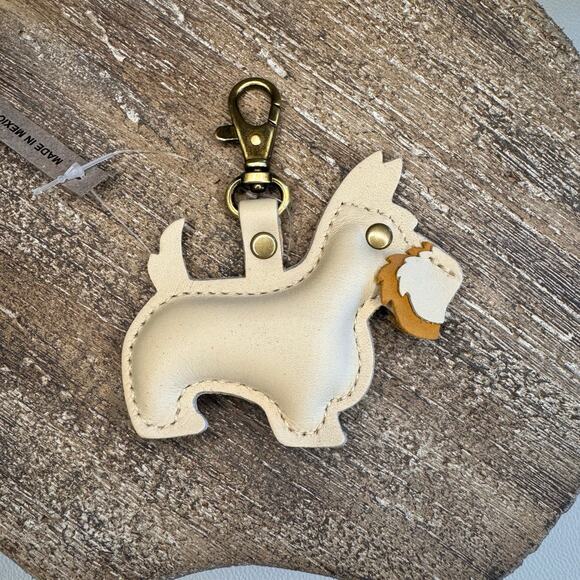 Portland Leather Dog Purse Charm FAST SHIP REMY Dog BONE DOG Keychain - Picture 4 of 5